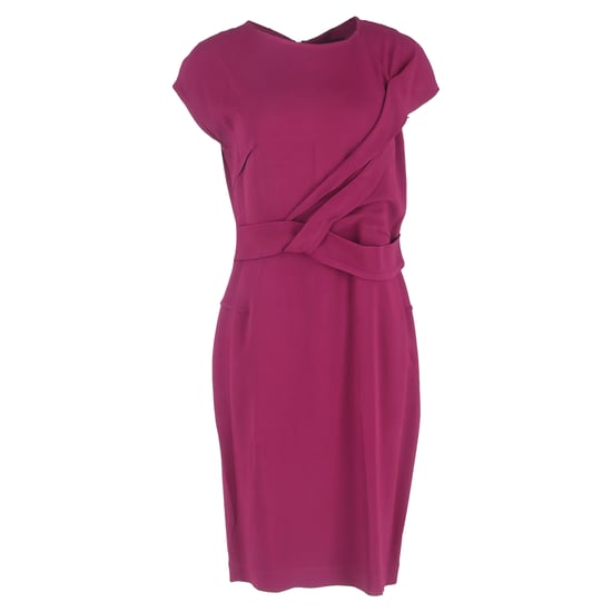 Roland Mouret Nepa Draped Midi Dress in Purple Viscose - Image 1