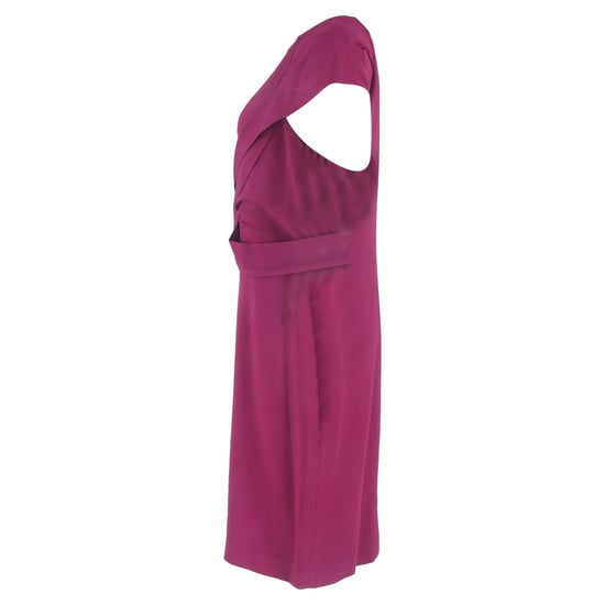 Roland Mouret Nepa Draped Midi Dress in Purple Viscose - Image 2