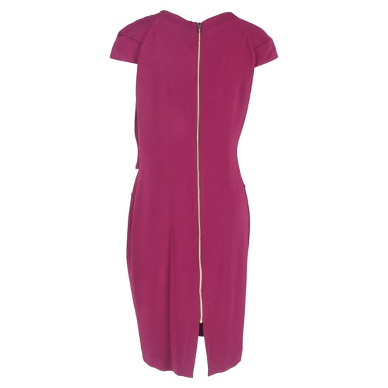 Roland Mouret Nepa Draped Midi Dress in Purple Viscose - Image 3