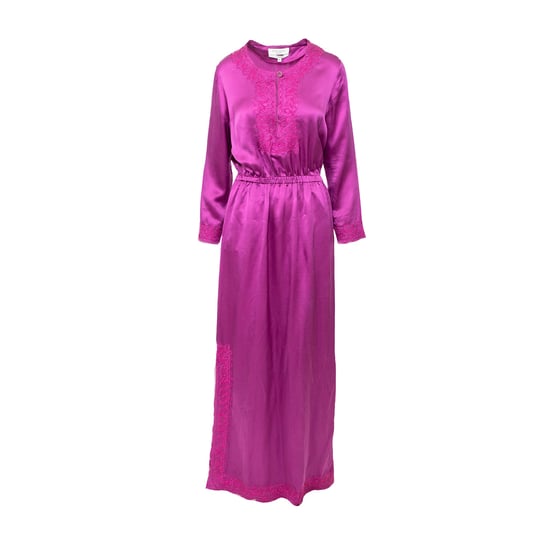 Geborduurde lange jurk van Yves Saint Laurent - jaren '10 - Image 1