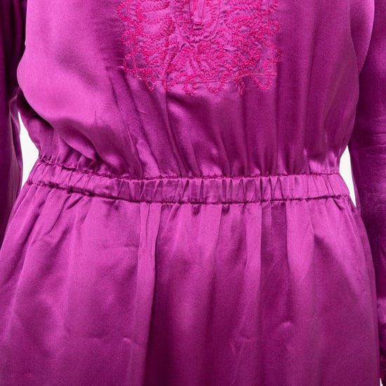 Geborduurde lange jurk van Yves Saint Laurent - jaren '10 - Image 3