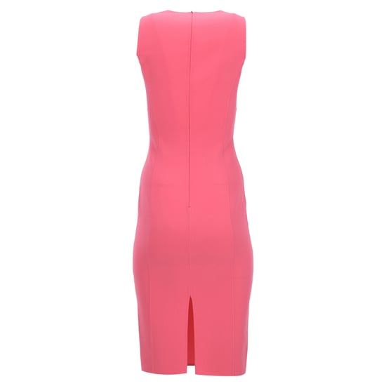 Michael Kors Ärmlös Midi Bodycon-klänning i Rosa Ull - Image 3