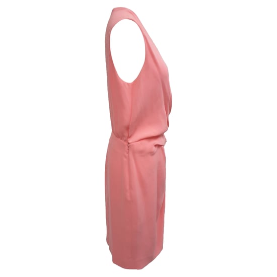 Diane Von Furstenberg jurk tot op de knie met wikkeleffect in roze triacetaat - Image 2