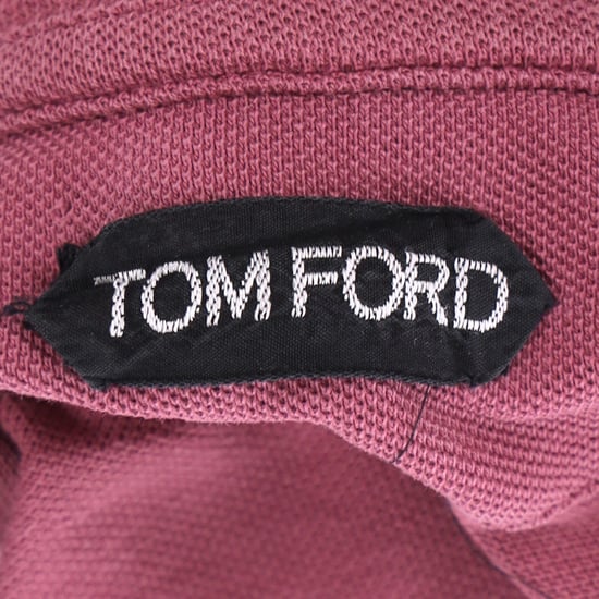 Tom Ford Basic pikétröja i rosa bomull - Image 4