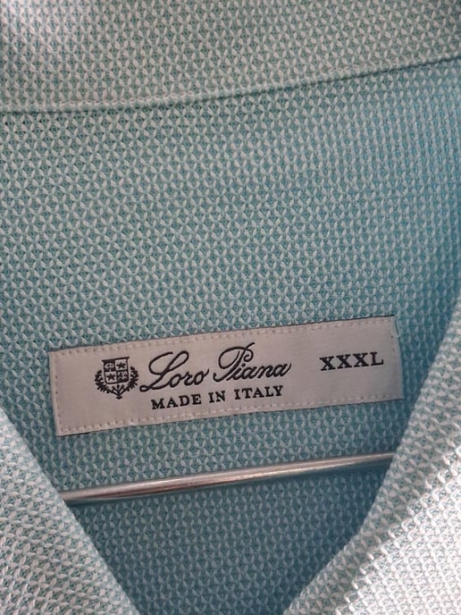 Loro Piana Buttoned Shirt in Light Blue Cotton - Image 5