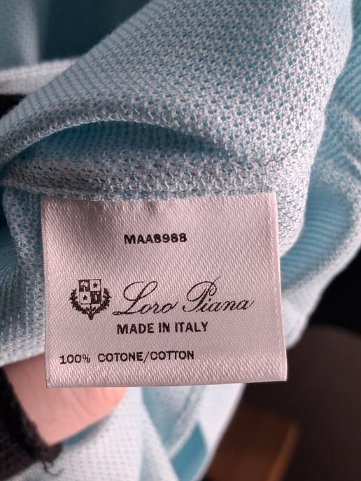 Loro Piana Buttoned Shirt in Light Blue Cotton - Image 6