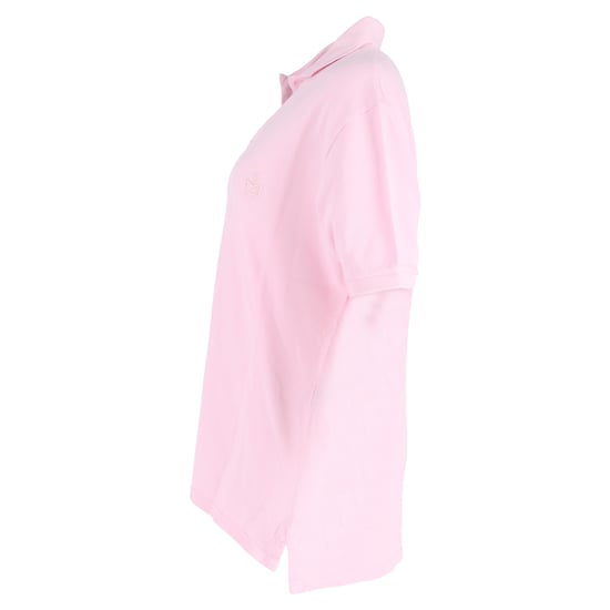 Isabel Marant Anafiko-logotypbroderad pikétröja i rosa bomull - Image 2