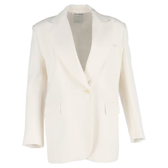 Sandro Blazer in Cream Polyester - Image 1