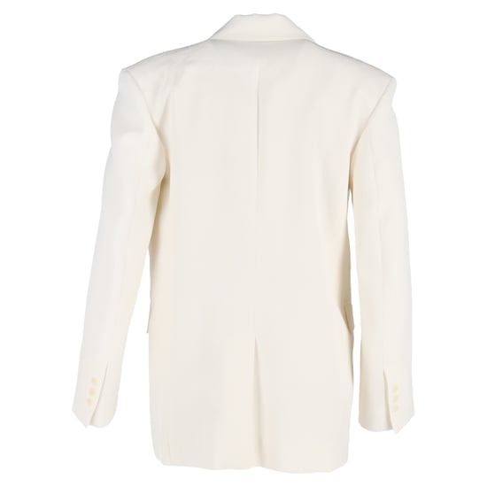 Sandro Blazer in Cream Polyester - Image 3