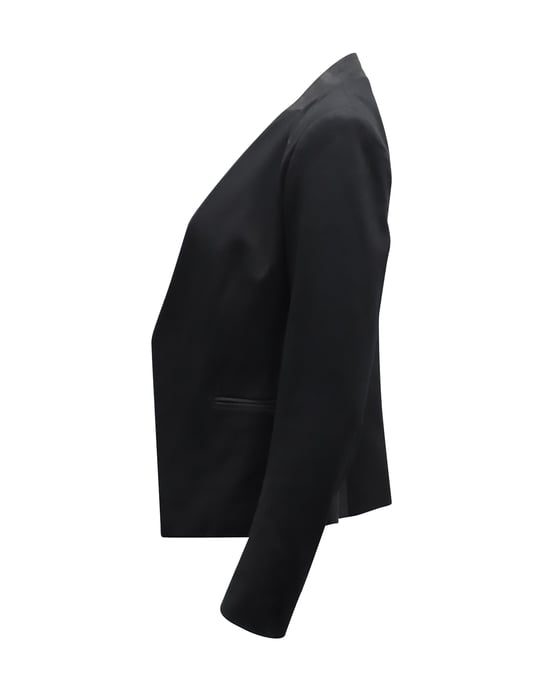 Theory Kraglös Kavaj i Svart Polyester - Image 2