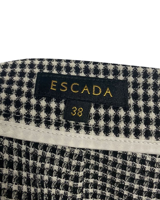 Escada Rutigt Byxset med Blus - Image 3
