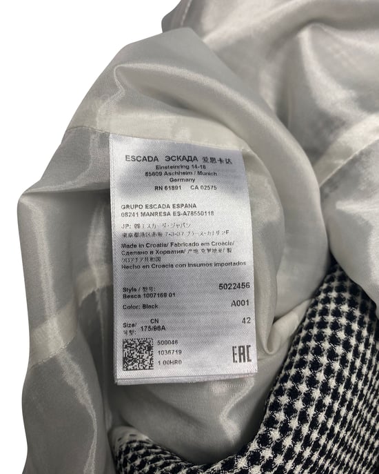 Escada Rutigt Byxset med Blus - Image 5