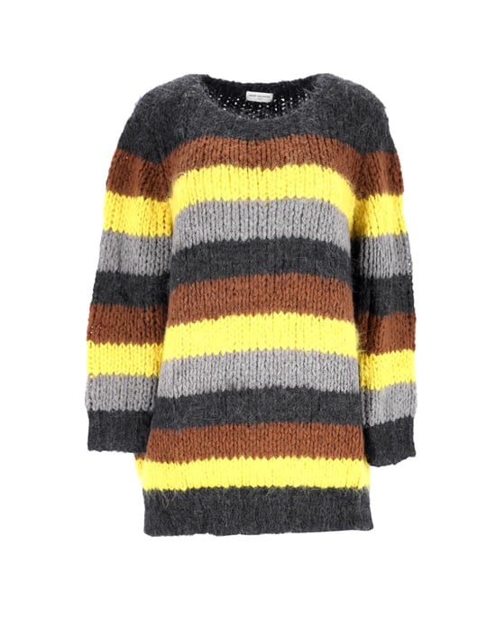 Dries Van Noten gestreepte trui van veelkleurige merinowol - Image 1