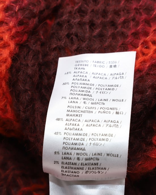 Stella McCartney tie-dye trui van rode alpacawol - Image 4