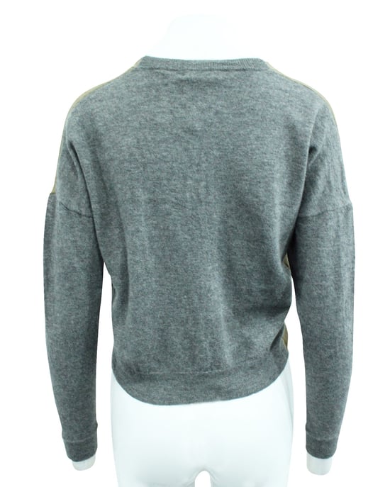 Grijze en bruine cardigan - Image 3