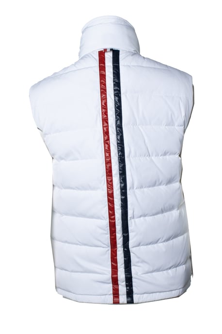 Thom Browne, vadderad väst i vitt - Image 3