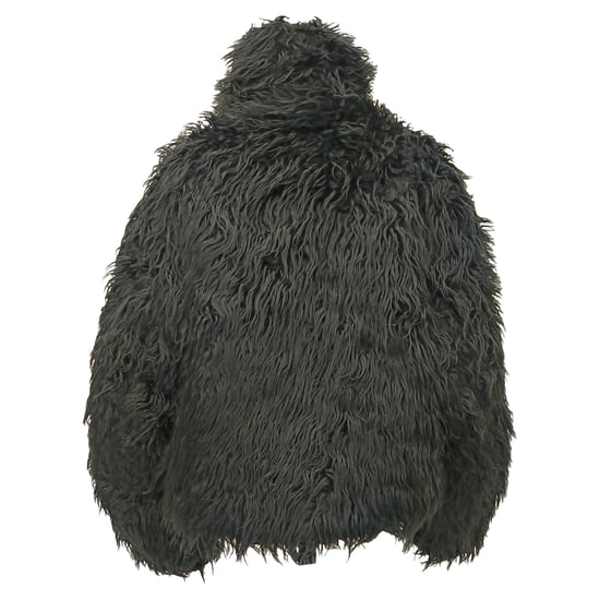 Balenciaga – Beskuren Vadderad Jacka i Svart Fuskpäls - Image 3