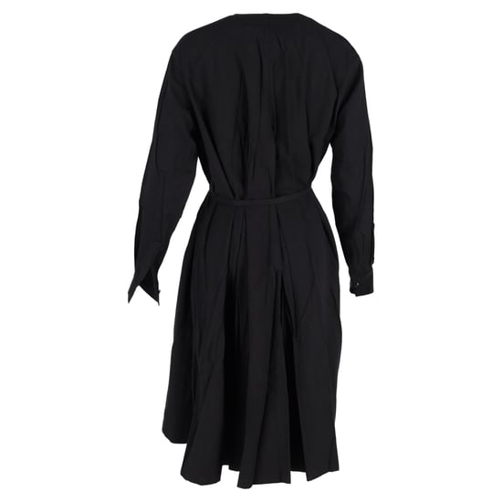Yohji Yamamoto omlottklänning i svart bomull - Image 3