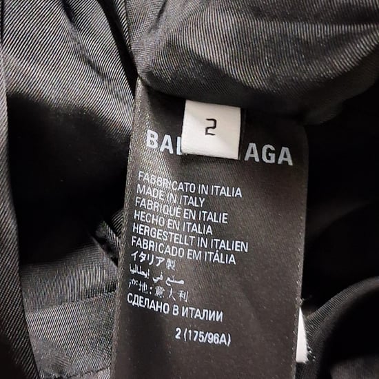Balenciaga lange jas van zwart katoen - Image 5