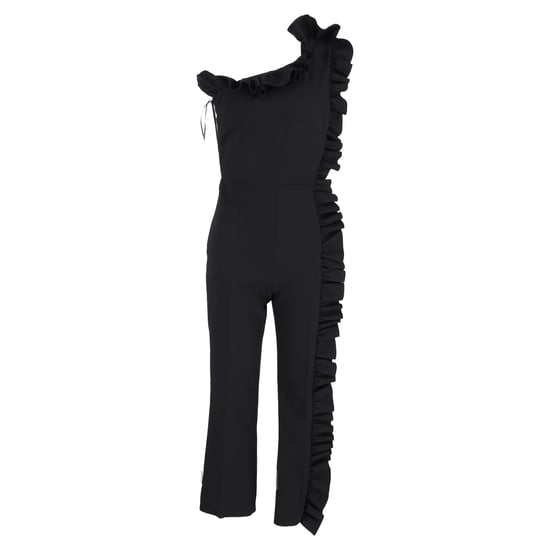 MSGM Jumpsuit met één schouder en ruches in zwart polyester - Image 1