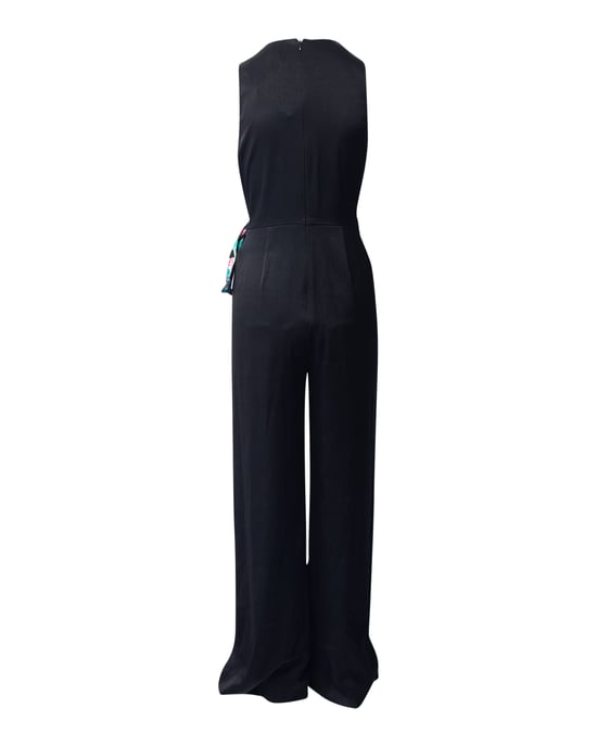 Diane Von Furstenberg Vivian jumpsuit in zwart triacetaat - Image 3