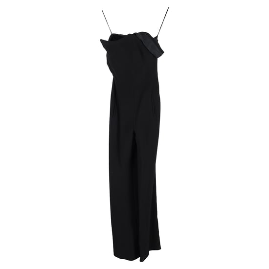 Roland Mouret jumpsuit met wijde pijpen in zwarte viscose - Image 1