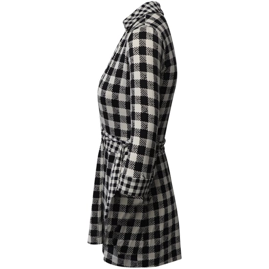 Diane Von Furstenberg Rutig Playsuit i Svart/Vit Viskos - Image 3
