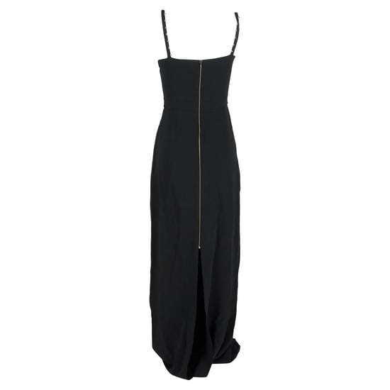 Roland Mouret Maxi-jurk met ruches en versierde bandjes in zwarte viscose - Image 3