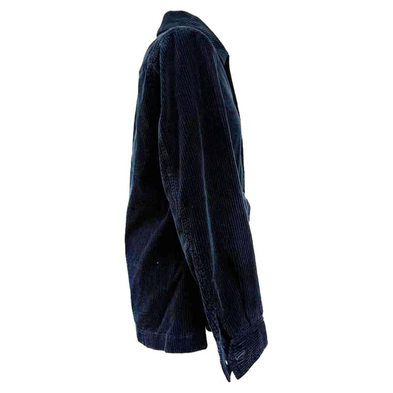 Meneer P. enkelvoudige jas met knoopsluiting in zwart corduroy. - Image 2