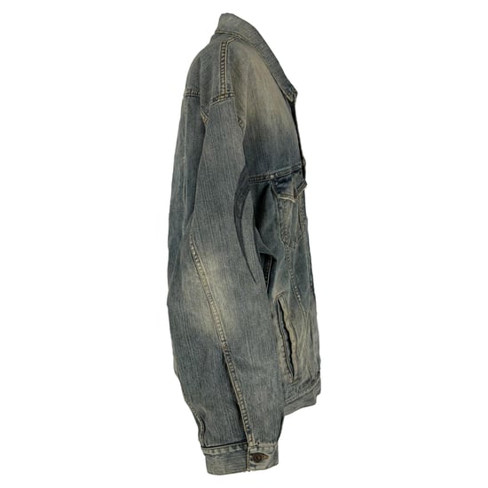 Balenciaga Y2K oversized jas in lichtblauwe denim - Image 3