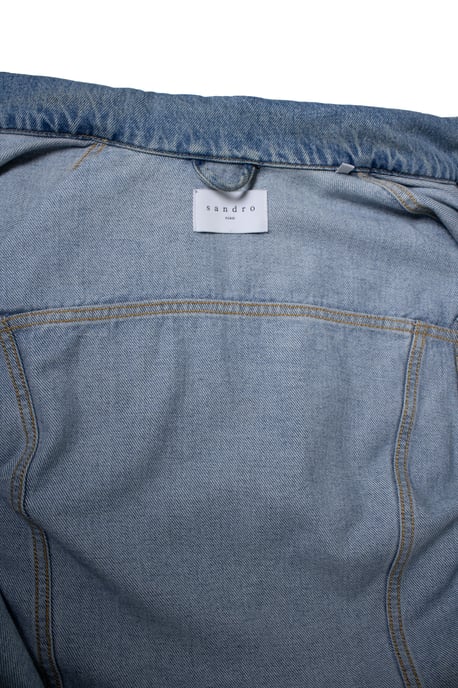 Sandro, denim jacket in light blue - Image 5