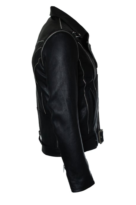 Saint Laurent, skinnjacka med flera dragkedjor från 2015 - Image 4