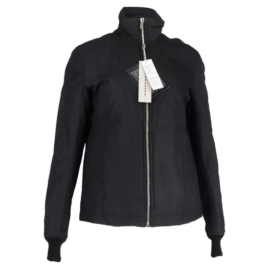Rick Owens parka met rits in zwart katoen - Image 1