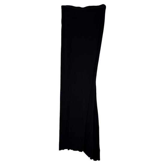 Rick Owens rechte maxi-rok in zwarte viscose - Image 1