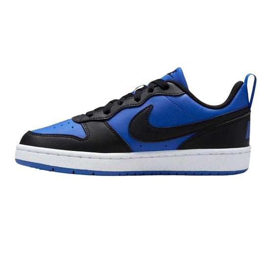 Nike Borough Low Recraft leren platte sneakers voor kinderen (Royaal Blauw, Zwart) - Image 3
