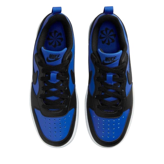 Nike Borough Low Recraft leren platte sneakers voor kinderen (Royaal Blauw, Zwart) - Image 4