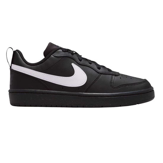 Nike Borough Low Recraft leren platte sneakers voor kinderen (Zwart, Wit) - Image 1