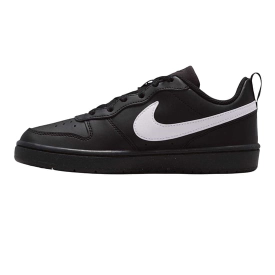 Nike Borough Low Recraft leren platte sneakers voor kinderen (Zwart, Wit) - Image 3