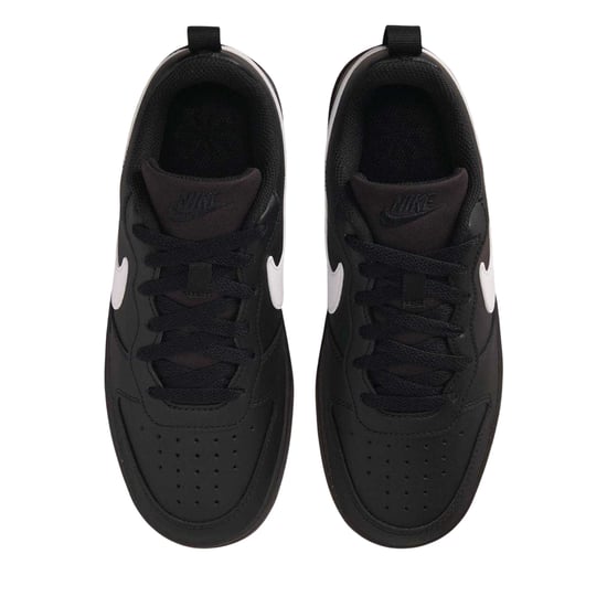 Nike Borough Low Recraft leren platte sneakers voor kinderen (Zwart, Wit) - Image 4