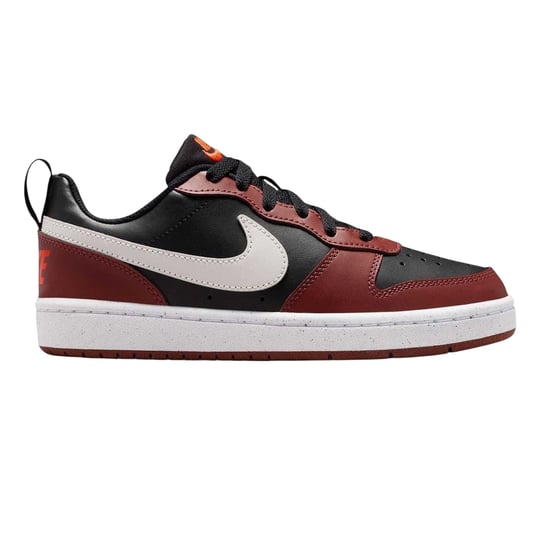 Nike Borough Low Recraft leren platte sneakers voor kinderen (Zwart, Rood) - Image 1