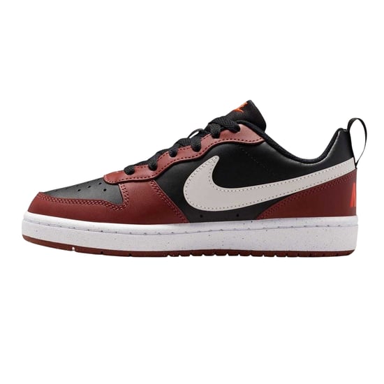 Nike Borough Low Recraft leren platte sneakers voor kinderen (Zwart, Rood) - Image 2