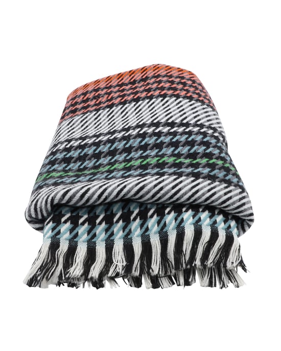 Maje Checked Poncho Scarf in Multicolor Acrylic - Image 4