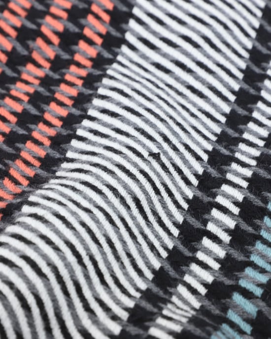 Maje Checked Poncho Scarf in Multicolor Acrylic - Image 5