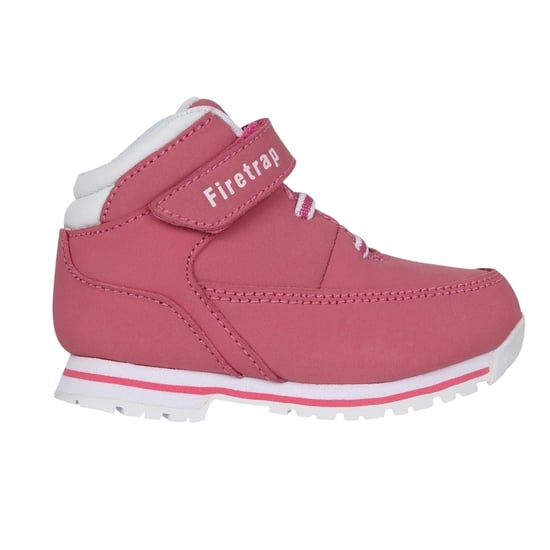 Firetrap Leren laarzen van babyneushoornleer (Roze/Wit) - Image 1