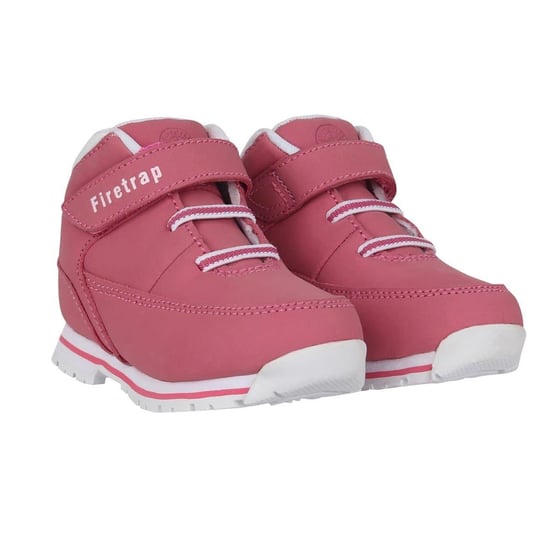 Firetrap Leren laarzen van babyneushoornleer (Roze/Wit) - Image 4