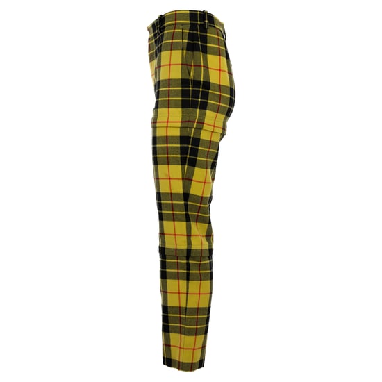 Balenciaga Tartan Wool Straight-Leg Pants in Yellow Wool - Image 2