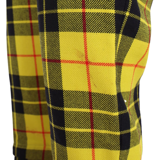 Balenciaga Tartan Wool Straight-Leg Pants in Yellow Wool - Image 6