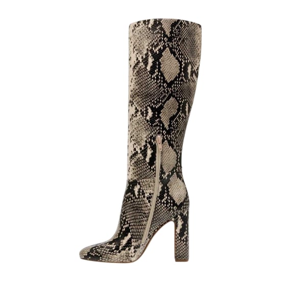 Steve Madden Kniehoge laarzen van slangenleer voor dames (Lichtbeige/natuurlijke slangenhuid) - Image 3