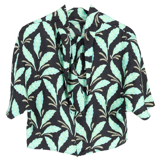 Top met bladprint van Diane Von Furstenberg in veelkleurige viscose. - Image 1