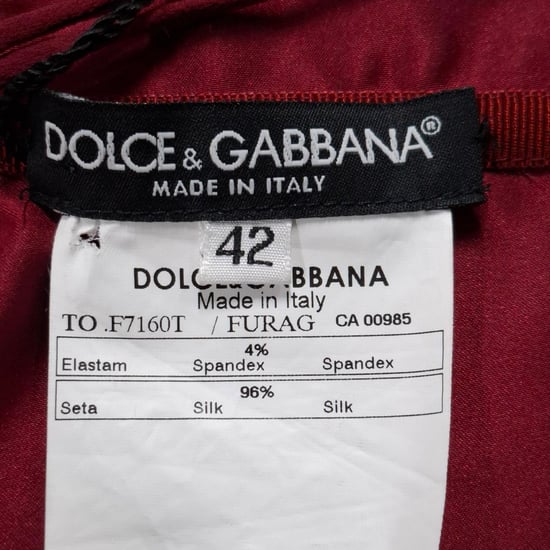 Dolce & Gabbana Bustier-topp med dragkedja baktill i rosa siden - Image 3